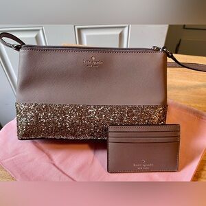Kate Spade Ramey crossbody with matching card holder